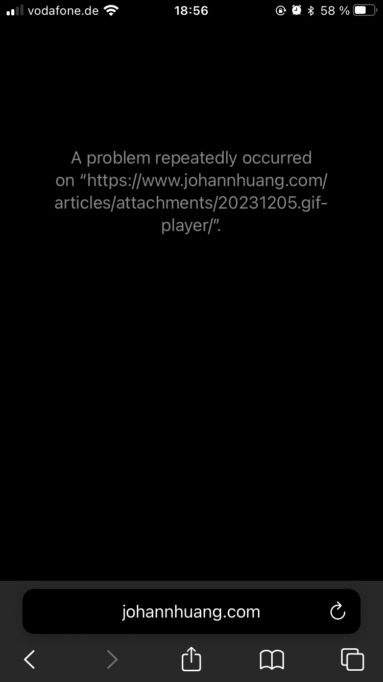 gif-player crashes iPhone Safari
